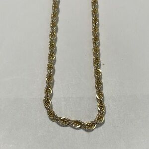Elegant Gold Rope Chain Necklace